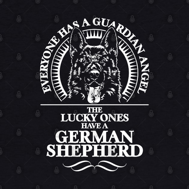 Proud K9 German Shepherd dog Guardian Angel by wilsigns